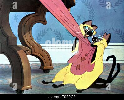 SI, suis les chats siamois, LADY AND THE TRAMP, 1955 Banque D'Images