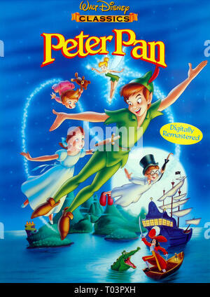 Affiche de film, PETER PAN, 1953 Banque D'Images