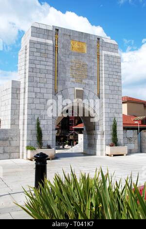 Vue de l'American War Memorial, Gibraltar, l'Europe. Banque D'Images