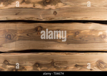 Surface texture bois massif. La structure naturelle des planches/panneau/planche épaisse l'arrière-plan. Table, boîte en bois, le plancher ou le mur. Banque D'Images