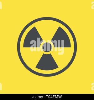 Danger risque de radiation nucléaire atomique radioactif pictogramme ...