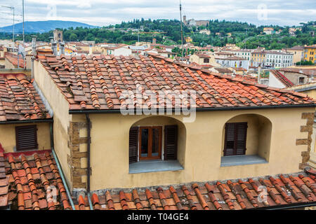 Florence, Toscane, Italie vue du Palazzo Vecchio Banque D'Images