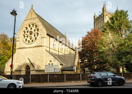 Église de l'Annonciation de la Bienheureuse Vierge Marie, High Street,, Kent Chislehurst Banque D'Images