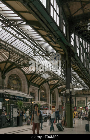 La Gare-de-Lyon est le terminus nord de la ligne de train à grande vitesse Paris-Marseille. Banque D'Images