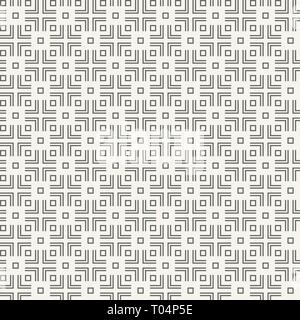 Résumé motif transparent. Répéter régulièrement l'ornement géométrique de carrés et rectangulaires. Des croix. Vector background. Illustration de Vecteur