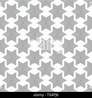 Résumé motif transparente de bar d'étoiles à six branches. La texture élégante moderne. La répétition régulière des formes géométriques. Modèle plat. Vector background. Illustration de Vecteur