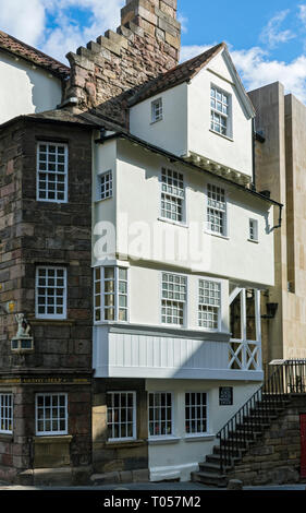 La maison de John Knox, High Street, Royal Mile, Édimbourg, Écosse, Royaume-Uni Banque D'Images