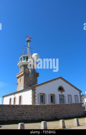 L'extérieur de la Pointe du Raz à Plogoff sémaphore Banque D'Images