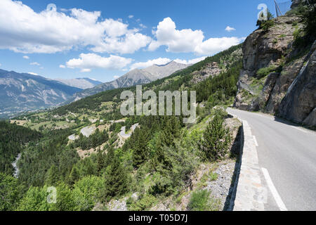 Sur le col de la Bonette road, France Banque D'Images