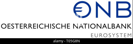 Logo de l'entreprise de la Banque centrale autrichienne ÖNB basé à Vienne - Autriche. Banque D'Images