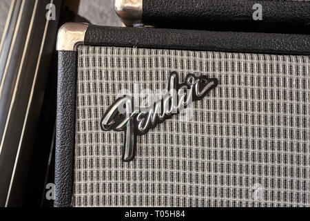 Ampli Basse Fender Banque D'Images