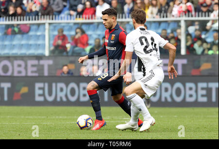 Foto LaPresse - Tano Pecoraro 17032019 - Genova (Italia) Sport Calcio Genoa vs Juventus Campionato di Calcio Serie A TIM 2018/2019 - Stade "Luigi Ferraris" nella foto : sanabria Photo toni LaPresse - Tano Pecoraro 17 mars 2019 City - Genova (Italie) Sports Football Gênes vs Juventus Football Ligue championnat italien TIM 2018/2019 - un "Luigi Ferraris" stade dans la pic : sanabria toni Banque D'Images