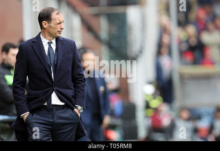 Foto LaPresse - Tano Pecoraro 17032019 - Genova (Italia) Sport Calcio Genoa vs Juventus Campionato di Calcio Serie A TIM 2018/2019 - Stade "Luigi Ferraris" nella foto : Massimiliano allegri LaPresse Photo - Tano Pecoraro 17 mars 2019 City - Genova (Italie) Sports Football Gênes vs Juventus Football Ligue championnat italien TIM 2018/2019 - un "Luigi Ferraris" stade dans la pic : Massimiliano allegri Banque D'Images