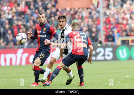 Foto LaPresse - Tano Pecoraro 17032019 - Genova (Italia) Sport Calcio Genoa vs Juventus Campionato di Calcio Serie A TIM 2018/2019 - Stade "Luigi Ferraris" nella foto : goran pandev LaPresse Photo - Tano Pecoraro 17 mars 2019 City - Genova (Italie) Sports Football Gênes vs Juventus Football Ligue championnat italien TIM 2018/2019 - un "Luigi Ferraris" stade dans la pic : goran pandev Banque D'Images