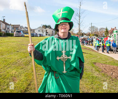 Carrigaline, Cork, Irlande. 17 mars, 2019. Ken Murray à partir de la Coquette communes tous les dessed au défilé de la Saint-Patrick à Carrigaline Co. Cork, Irlande Crédit : David Creedon/Alamy Live News Banque D'Images