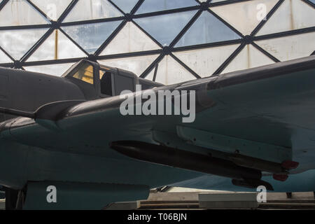 Ilyshin Il-2m3 Shturmovik avion sur l'affichage à l'Aeronautical Museum Belgrade Banque D'Images