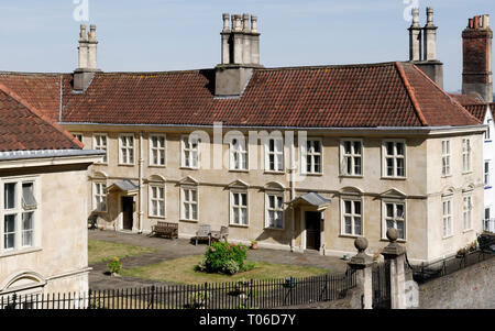 Colstons Hospices, St Michaels Hill, Bristol, UK bâtiment classé construit 1691 Banque D'Images