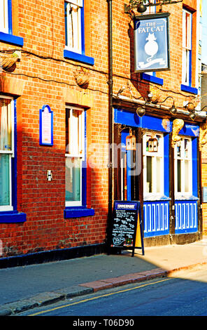 Le gros chat pub, Alma Street, Sheffield, Angleterre Banque D'Images