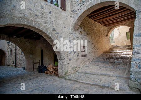 Ancien village en pierre Banque D'Images