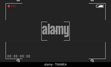 Superposition de la caméra vidéo Illustration de Vecteur