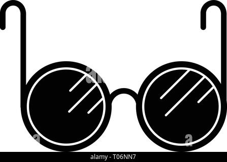 Lunettes aveugle, l'icône de style simple. Illustration de Vecteur