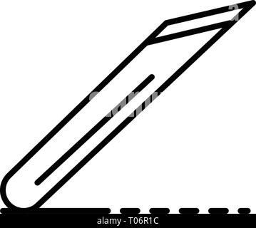 Potter, icône du bureau de style contour Illustration de Vecteur