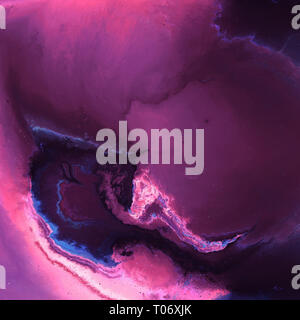 Résumé Contexte aquarelle galaxy. Texture cosmique colorés. Peinture à l'huile de style impressionniste. Banque D'Images