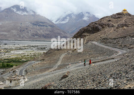 Le Ladakh, Inde - Juillet 19, 2015. Mountainscape du Ladakh, au nord de l'Inde. Le Ladakh est réputé pour sa beauté et la culture de montagne. Banque D'Images