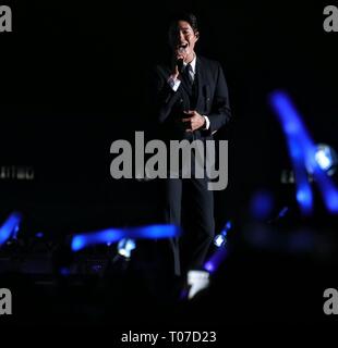 Hong Kong, Chine. Mar 15, 2019. Park Bo Gum a tenu réunion conférence '2019 ventilateur Park Bo Gum Asia Tour à Hong Kong ' à Hong Kong, Chine le 15 mars, 2019.(Photo par TPG) Credit : TopPhoto/Alamy Live News Banque D'Images