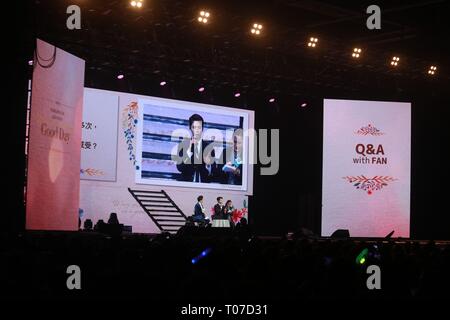 Hong Kong, Chine. Mar 15, 2019. Park Bo Gum a tenu réunion conférence '2019 ventilateur Park Bo Gum Asia Tour à Hong Kong ' à Hong Kong, Chine le 15 mars, 2019.(Photo par TPG) Credit : TopPhoto/Alamy Live News Banque D'Images