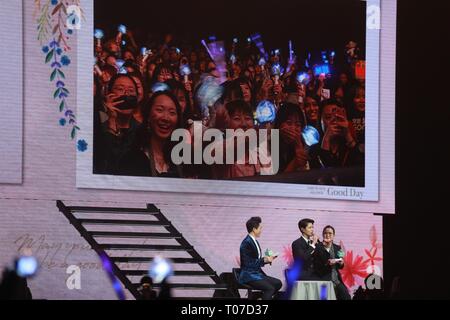 Hong Kong, Chine. Mar 15, 2019. Park Bo Gum a tenu réunion conférence '2019 ventilateur Park Bo Gum Asia Tour à Hong Kong ' à Hong Kong, Chine le 15 mars, 2019.(Photo par TPG) Credit : TopPhoto/Alamy Live News Banque D'Images