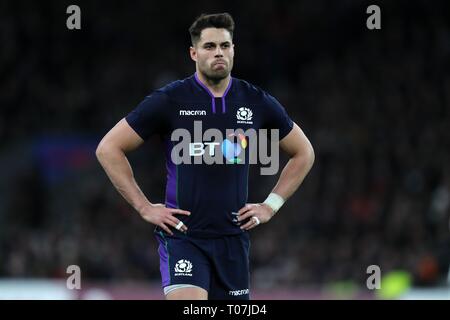 SEAN MAITLAND, l'Écosse et l'ANGLETERRE V SARACENS, l'ECOSSE, Guinness, 2019 SIX NATIONS 2019 Banque D'Images