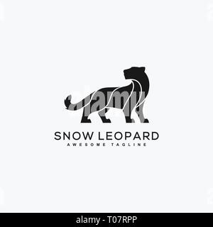 Abstract Leopard Black Color Concept illustration vector modèle. Convient pour l'industrie créative, multimédia, animation, formation, boutique, et un Illustration de Vecteur