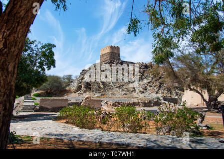 Al Bidiyah Fort en émirat de Dubaï en Émirats Arabes Unis Banque D'Images