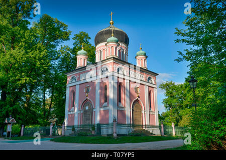 Alexander-Newski-Gedaechtniskirche Kolonie Alexandrowka Schaubek, Potsdam, Brandebourg, Allemagne Banque D'Images