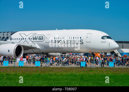 Airbus A350, de l'ADI 2018, Schönefeld, Brandebourg, Allemagne Banque D'Images