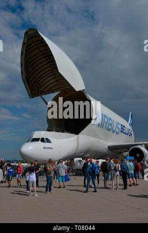 Beluga d'Airbus, de l'ADI 2018, Schönefeld, Brandebourg, Allemagne Banque D'Images