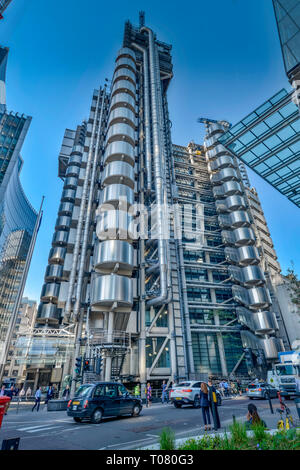 Lloyd's Building, du quartier financier, Londres, Angleterre, Grossbritannien Banque D'Images