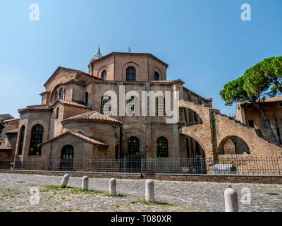 L'Italie, l'Emilie Romagne, Ravenne, Basilique de San Vitale Banque D'Images