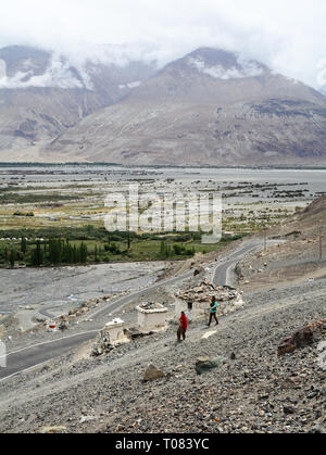 Le Ladakh, Inde - Juillet 19, 2015. Mountainscape du Ladakh, au nord de l'Inde. Le Ladakh est réputé pour sa beauté et la culture de montagne. Banque D'Images