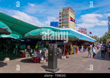 Marché Central, Phnom Penh, Cambodge, Asie Banque D'Images