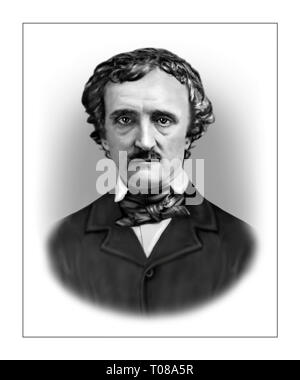 Edgar Allan Poe 1809-1849 Poète, nouvelliste américain Banque D'Images