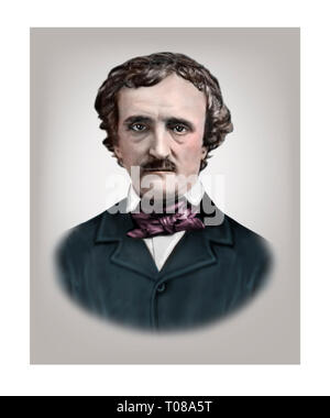 Edgar Allan Poe 1809-1849 Poète, nouvelliste américain Banque D'Images