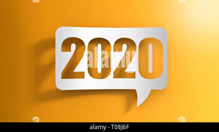 Bulle avec 2020 Banque D'Images