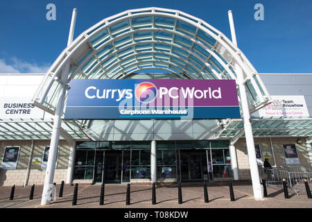 Currys PC World Carphone Warehouse de l'unité de vente au détail. Banque D'Images