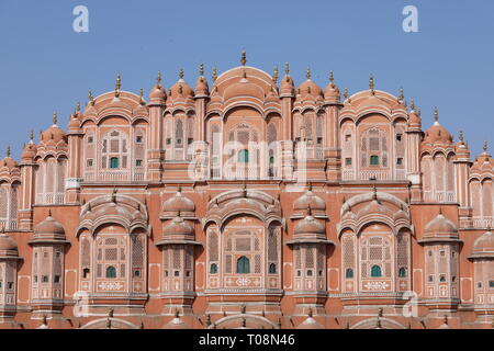 Hawa Mahal, Jaipur, Rajasthan, Inde du Nord - Palais ofe Winds - Palast der Winde Banque D'Images