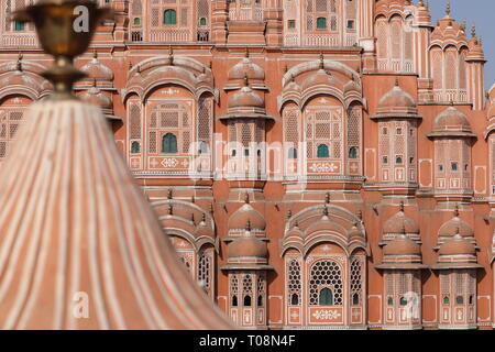 Hawa Mahal, Jaipur, Rajasthan, Inde du Nord - Palais ofe Winds - Palast der Winde Banque D'Images