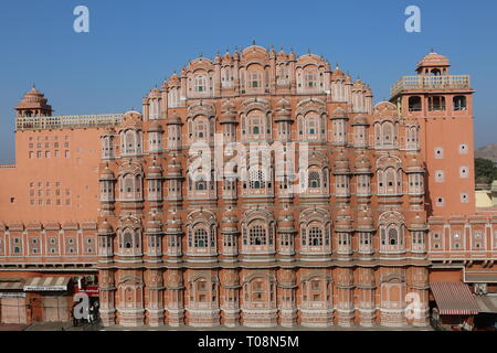 Hawa Mahal, Jaipur, Rajasthan, Inde du Nord - Palais ofe Winds - Palast der Winde Banque D'Images