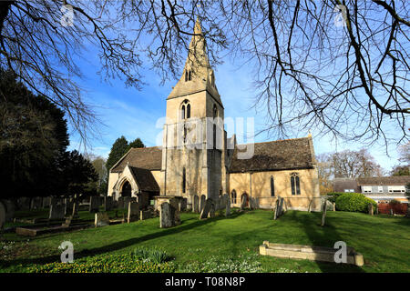 L'église St Thomas Becket, un village Greatford, Lincolnshire, Angleterre, RU Banque D'Images