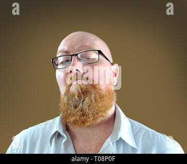 Homme à barbe Banque D'Images